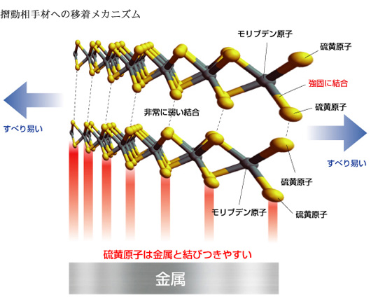 しゅう動相手材への移着メカニズム